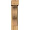 Ekena Millwork Funston Block Rough Sawn Bracket w/ Offset Brace, Western Red Cedar, 6"W x 18"D x 26"H BKT0604X18X26FST05RWR - alternate 3